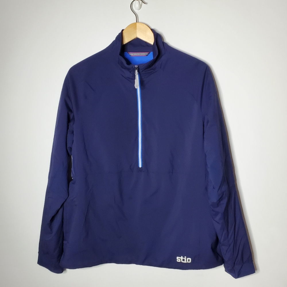 Stio Blue 1/2 Zip Pullover Jacket (XL)